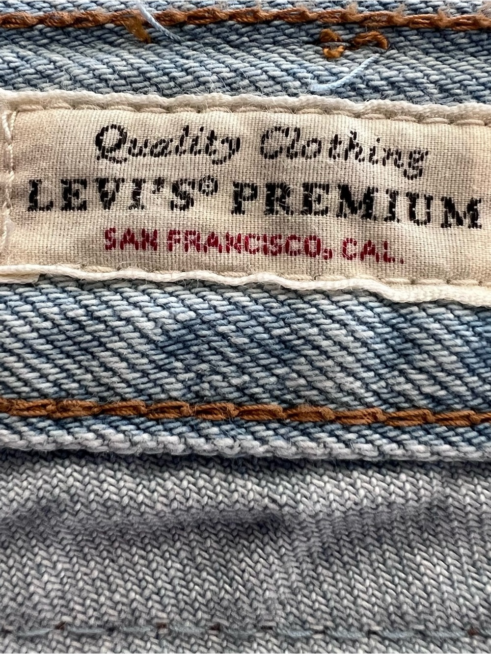 Levis Premium Big E Denim Barrel Legs Baggy Overalls M Cross-back Straps Light - Picture 9 of 13